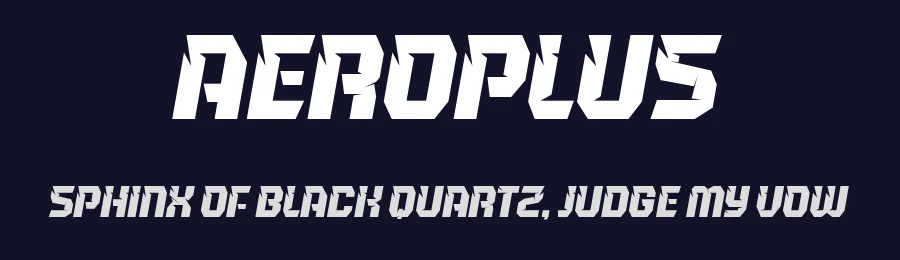 Aeroplus by Trequartista Studio — Display Font — thumbnail 2
