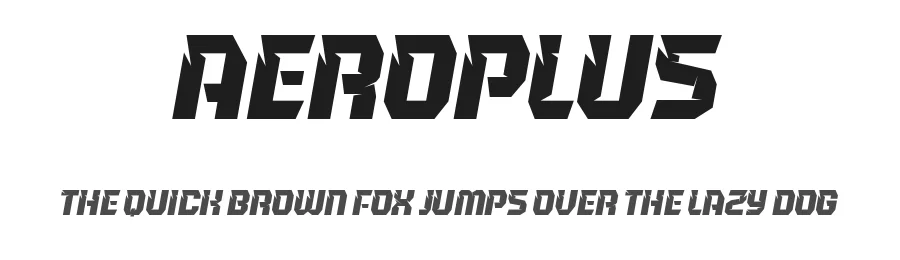 Aeroplus by Trequartista Studio — Display Font