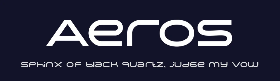 Aeros by HansCo — Display Font — thumbnail 2