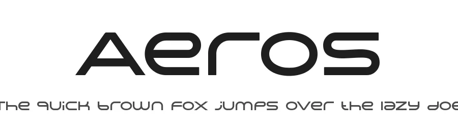Aeros by HansCo — Display Font