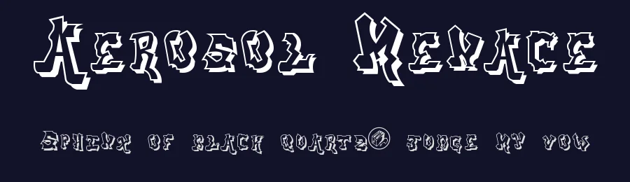 Aerosol Menace by Grilled Cheese — Script Handwritten Font — thumbnail 2