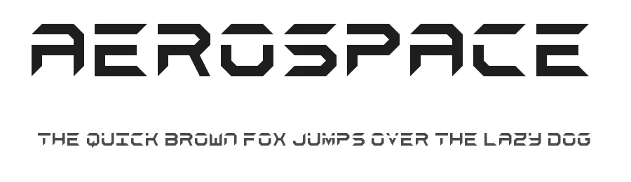 Aerospace by Geronimo Font Studios — Display Font