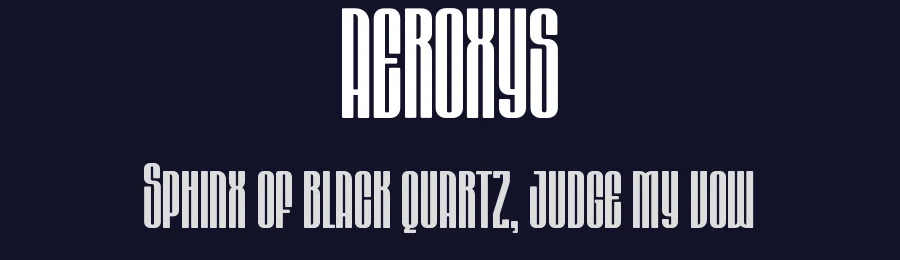 Aeroxys by Kulokale Studio — Sans Serif Font — thumbnail 2