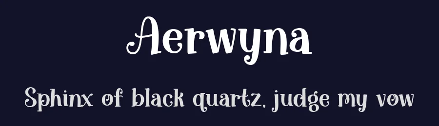 Aerwyna by Brittney Murphy Design — Decorative Font — thumbnail 2