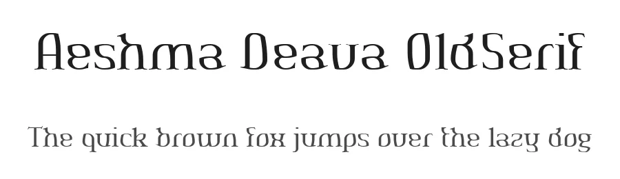 Aeshma Deava OldSerif