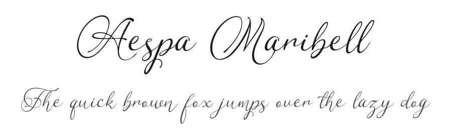 Aespa Maribell by Denustudios — Script Handwritten Font