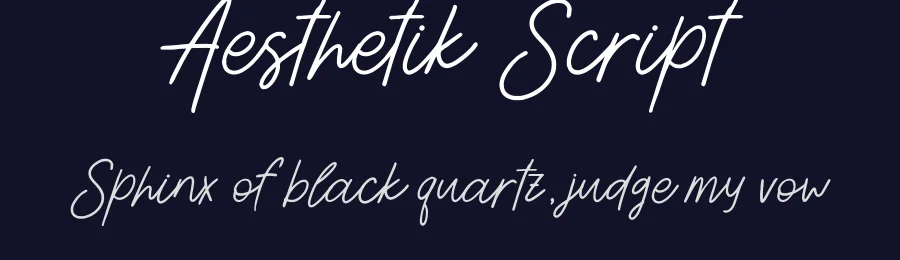 Aesthetik Script by Just Font You — Script Handwritten Font — thumbnail 2
