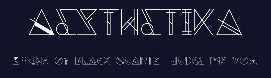Aesthetika by Ami Littlefair — Decorative Font — thumbnail 2