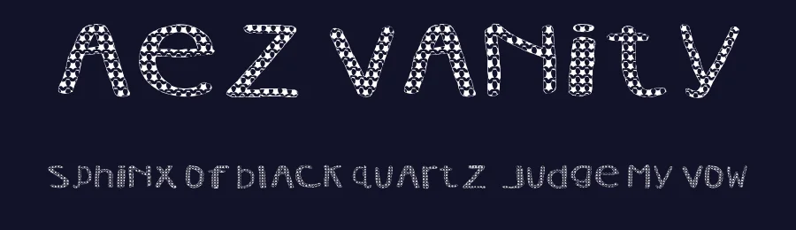 AEZ Vanity by Adult Ramblings — Decorative Font — thumbnail 2
