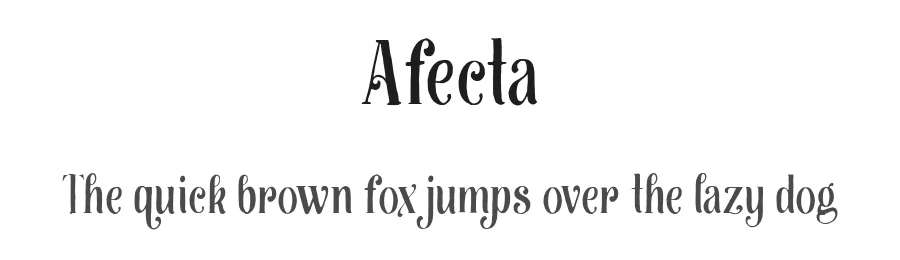 Afecta by Ilham Herry — Decorative Font