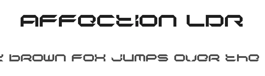Affection LDR by Neoqueto — Display Font