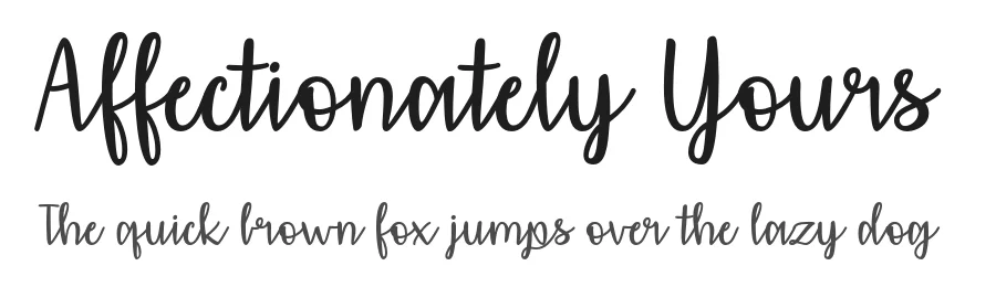 Affectionately Yours