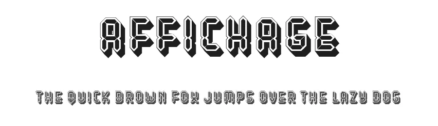 Affichage by Vladimir Nikolic — Display Font