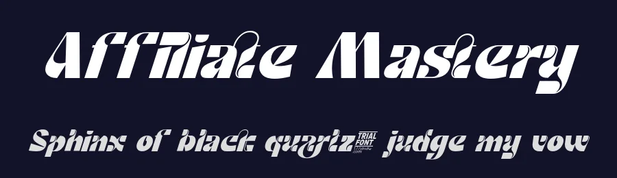 Affiliate Mastery by 177Studio — Decorative Font — thumbnail 2
