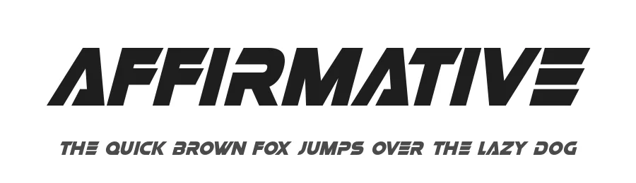 Affirmative by Hawtpixel — Display Font