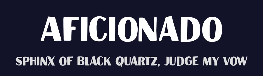 Aficionado by Hanoded — Decorative Font — thumbnail 2