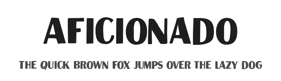 Aficionado by Hanoded — Decorative Font