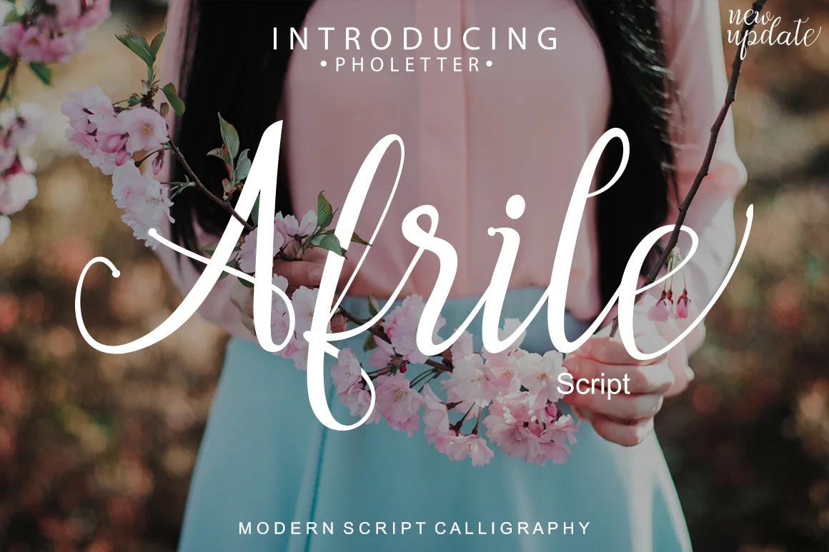 Afrile Font by masinong — Script Handwritten Font