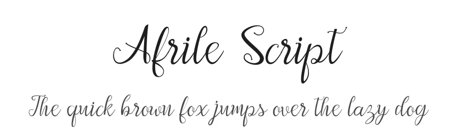 Afrile Script