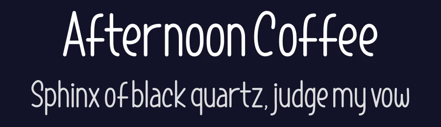 Afternoon Coffee by Sandylukee — Script Handwritten Font — thumbnail 2