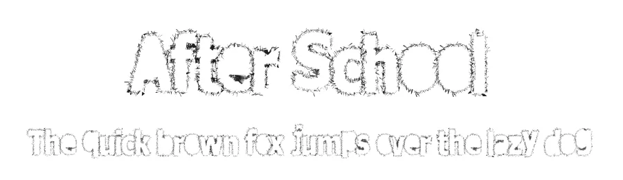 After School by Xerographer Fonts β Decorative Font