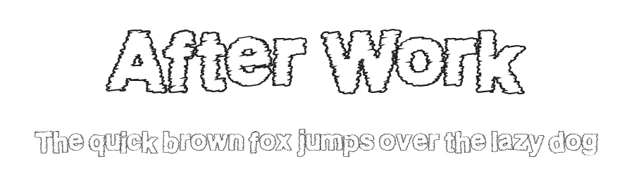 After Work by Xerographer Fonts — Decorative Font