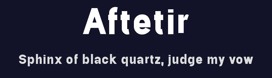 Aftetir by Amru ID — Sans Serif Font — thumbnail 2