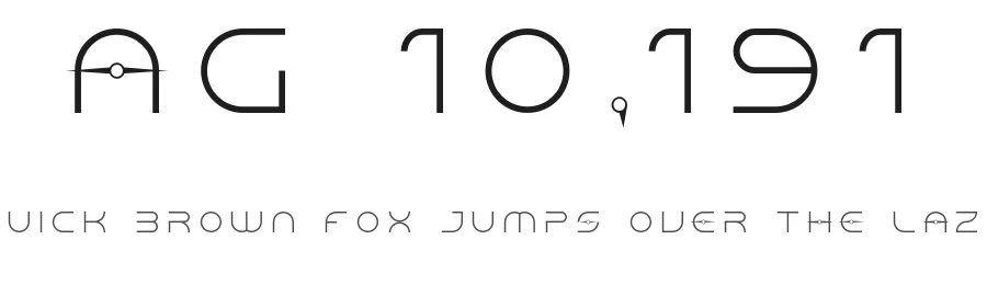 AG 10,191 by Purgruv D Mount-Heron — Display Font