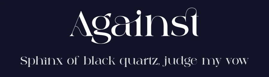 Against by 177Studio — Serif Font — thumbnail 2