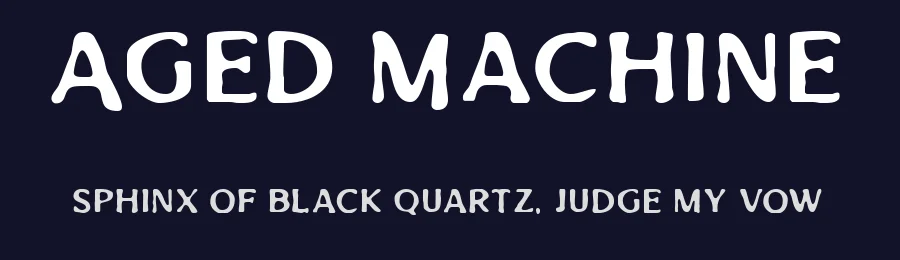 Aged Machine by Lettersiro Studio — Decorative Font — thumbnail 2