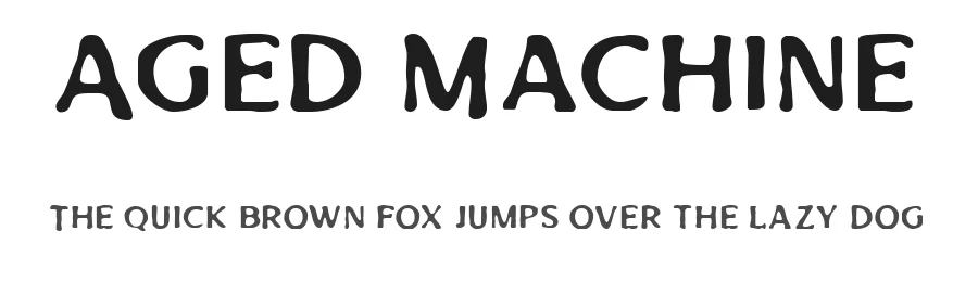 Aged Machine by Lettersiro Studio — Decorative Font