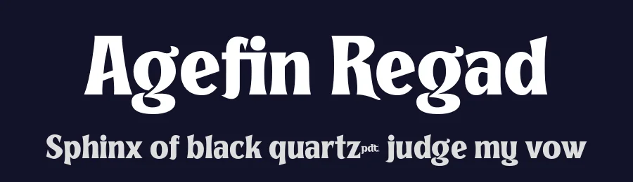 Agefin Regad by productype.com — Sans Serif Font — thumbnail 2