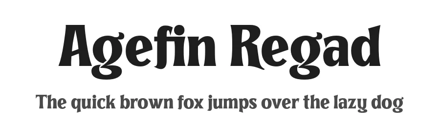 Agefin Regad by productype.com — Sans Serif Font