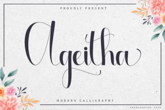 Ageitha Font by Sakha Design — Script Handwritten Font
