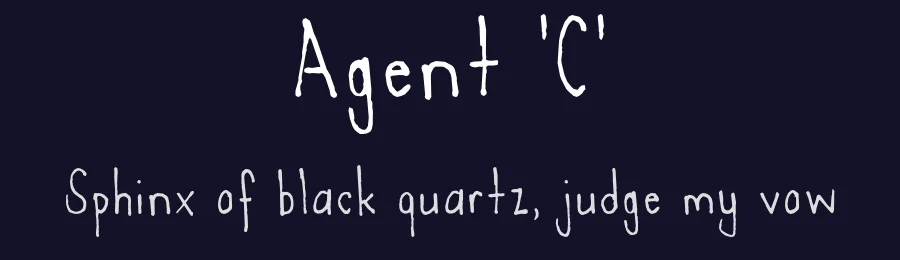Agent 'C' by Carl Leisegang — Script Handwritten Font — thumbnail 2