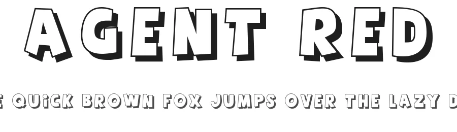 Agent Red by Pizzadude — Decorative Font