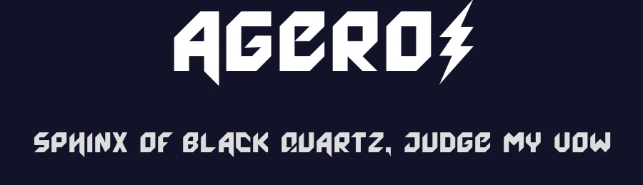 Agero! by Jung Dániel — Display Font — thumbnail 2