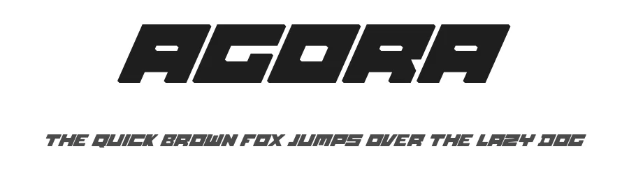 Agora by Utopy — Display Font