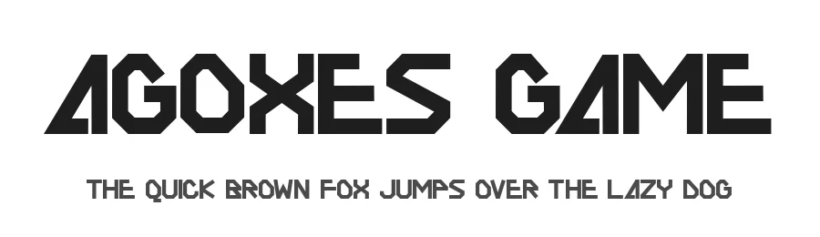 Agoxes Game by Sealoung — Display Font
