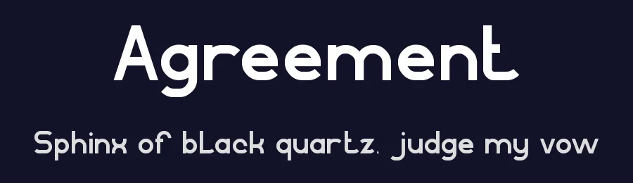 Agreement by weknow — Sans Serif Font — thumbnail 2