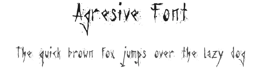 Agresive Font