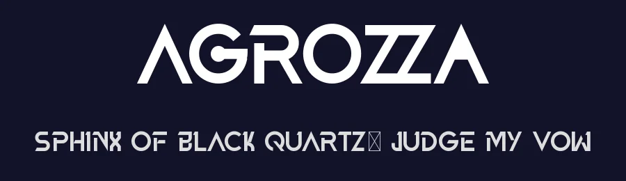 Agrozza by RaisProject — Display Font — thumbnail 2