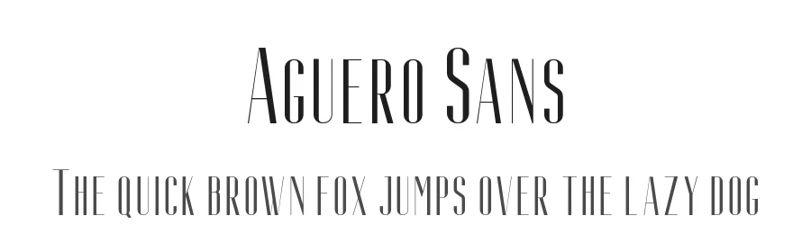 Aguero Sans