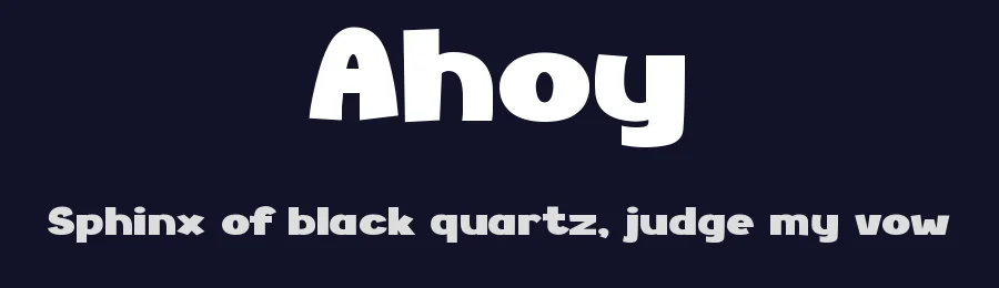 Ahoy by Pinisiart — Decorative Font — thumbnail 2