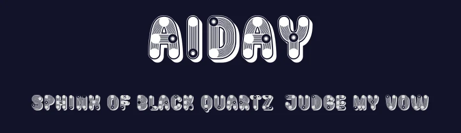 Aiday by Vladimir Nikolic — Decorative Font — thumbnail 2