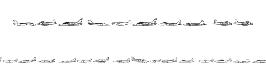 Air Force II by Iconian Fonts — Dingbats Font