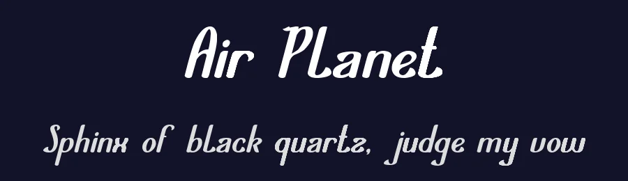 Air Planet by weknow — Decorative Font — thumbnail 2