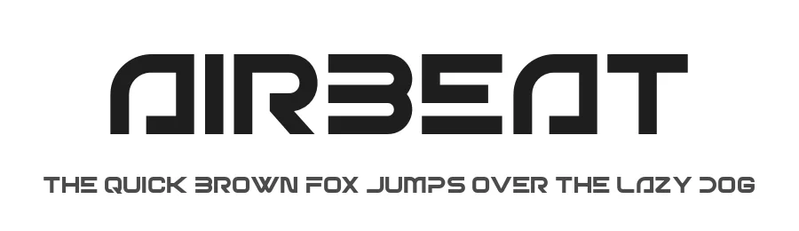 Airbeat by Khurasan — Display Font