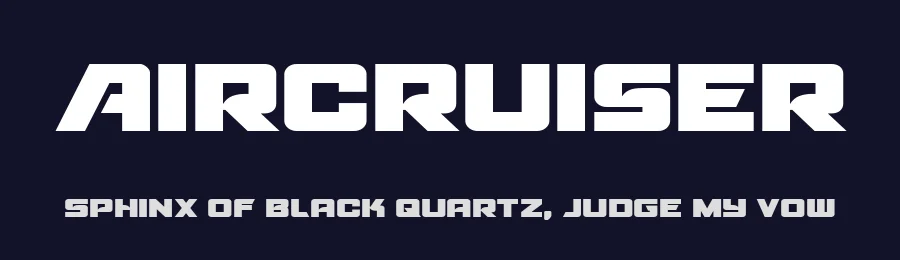 Aircruiser by Iconian Fonts — Display Font — thumbnail 2