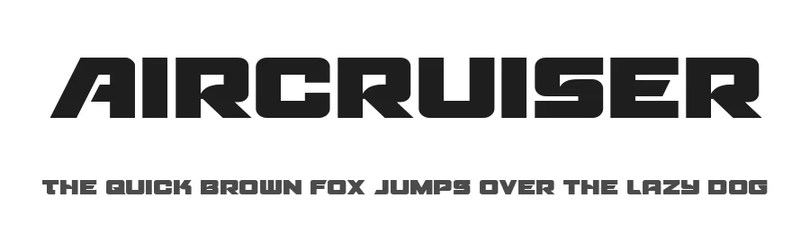 Aircruiser by Iconian Fonts — Display Font